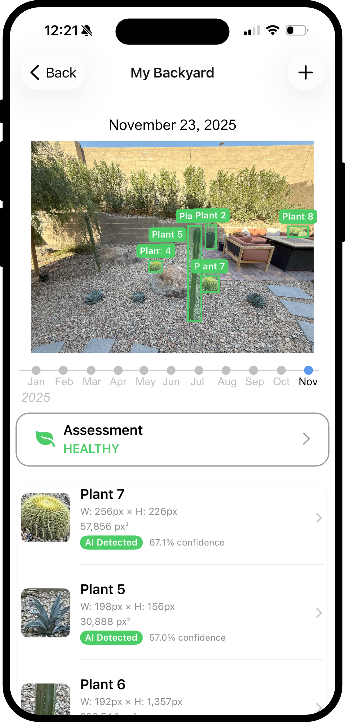 iPhone showing GreenLapse app preview